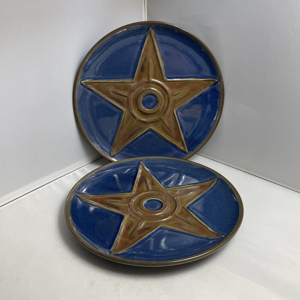 Pair Montana‎ Lifestyles Iron Star Salad Plates 8 5/8"